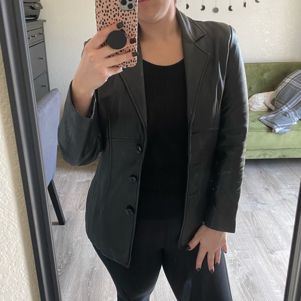 Wilson Leather Vintage Button Leather Jacket